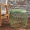 GDFStudio Brassel Indoor 19 Inch Diameter Lattice Matte Finish Iron Side Table